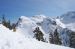 10. The out of bounds marker (yellow sign) beckons to the Mt. Cain - Mt. Able bowl and yet another out-of-bounds snow scene.