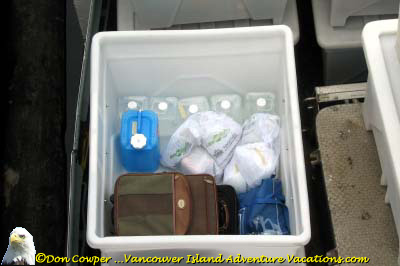 Container Holding Our Food and Water