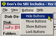 Button menu in Don's Do SBI Includes