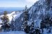 5. This skiing holiday picture is taken to the right and above Beggars Canyon. The snowy slope you can see in the distance is on the other side of McKay Lake.